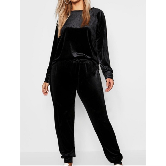 Boohoo Pants - Boohoo Plus Velvet Lounge Set NEW! Size US 18 A22